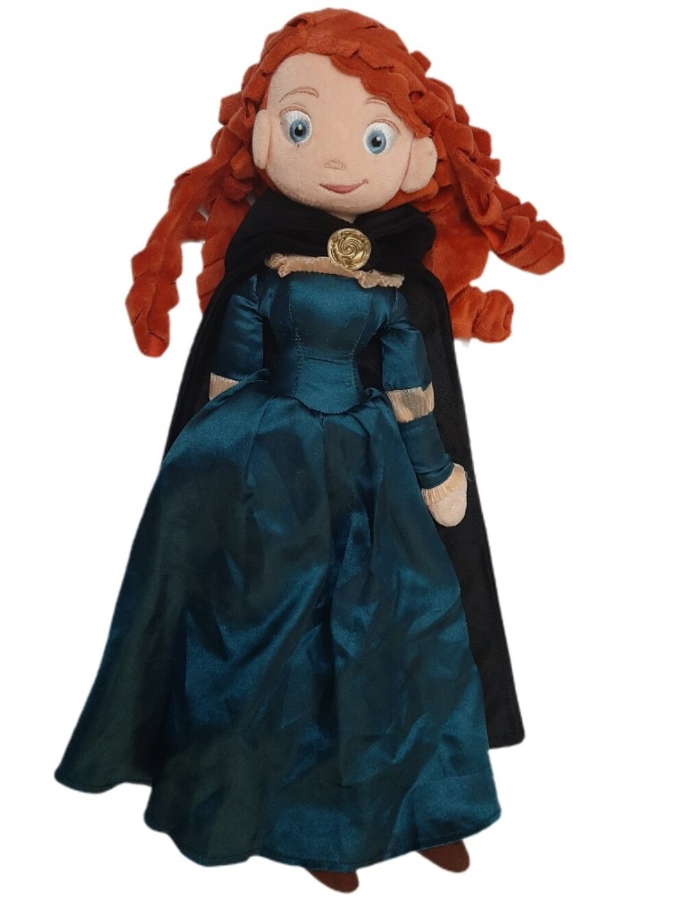 🍒 Disney Store Brave Princess Merida 20" Plush Doll Hooded Cape Kids Soft Toy